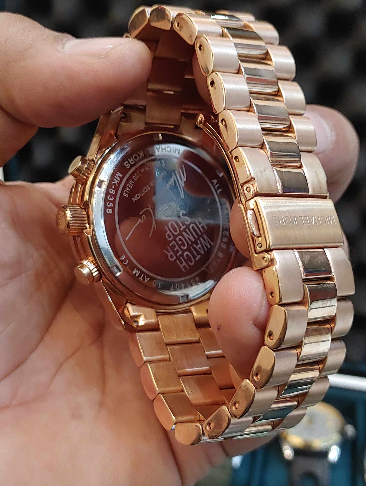 Michael Kors Rose Gold Watch For Men Men Chornograph