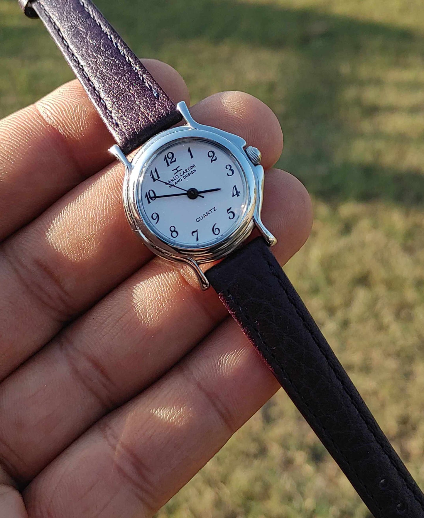 Carlo Cardini Leather Strap Watch For Women