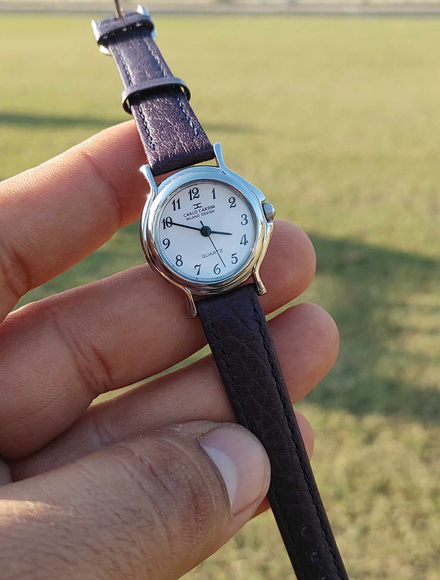 Carlo Cardini Leather Strap Watch For Women