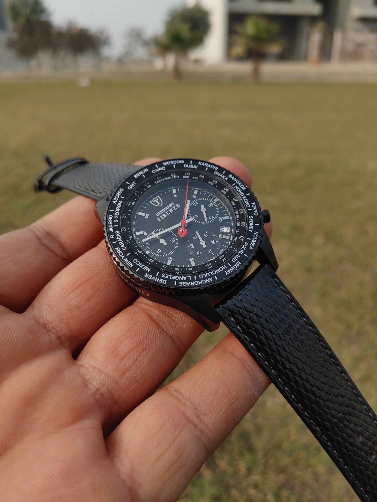 Datomaso Firenze Black Case Diameter Watch For Men