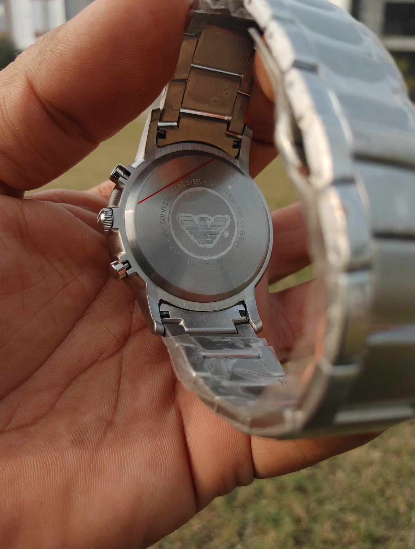 Emporio Armani Chornograph Stainless Steel Wrist Watch for Men