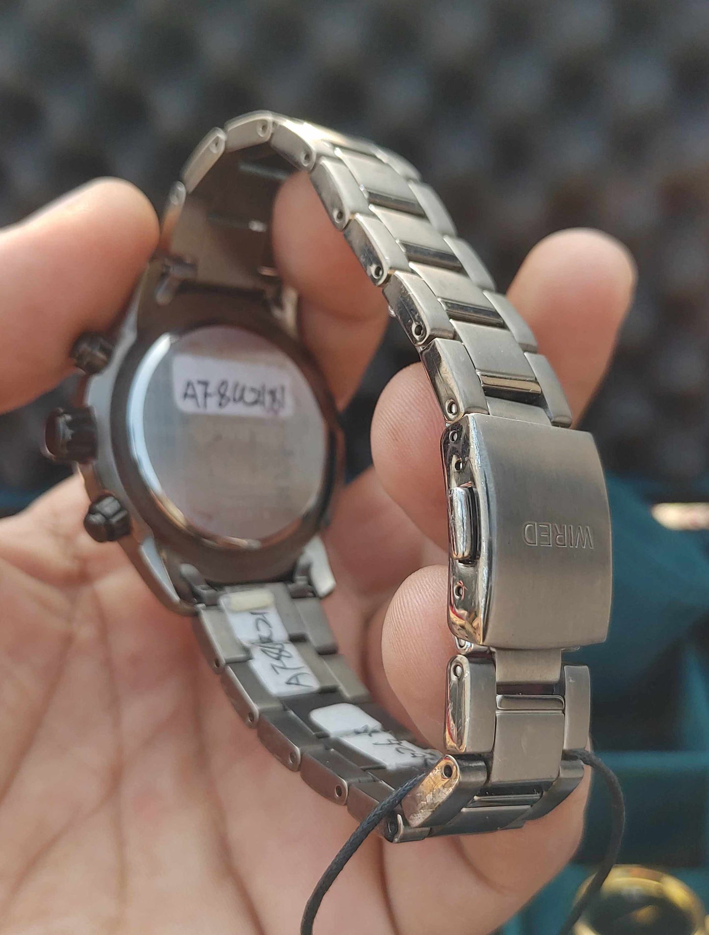 Wired Chronograph Watch For Men Matelic Dark Colour