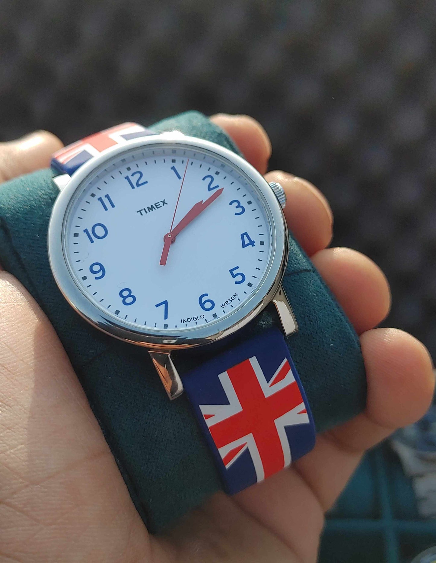 Timex Uk Indiglo WR30m Rubber Strap Watch For Men