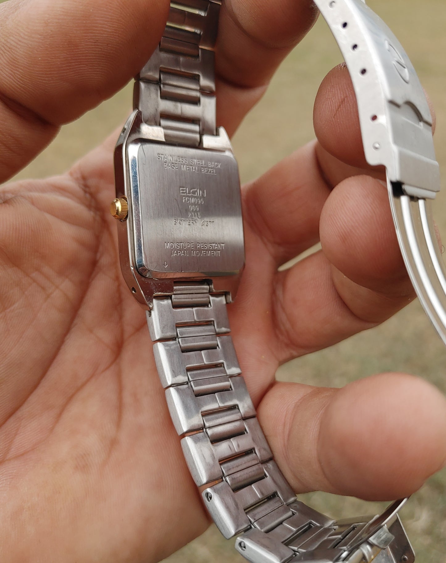 Elgin Watch For Men Classic 90s 100% Authentic Stainless Steel Japan Quartz Movement