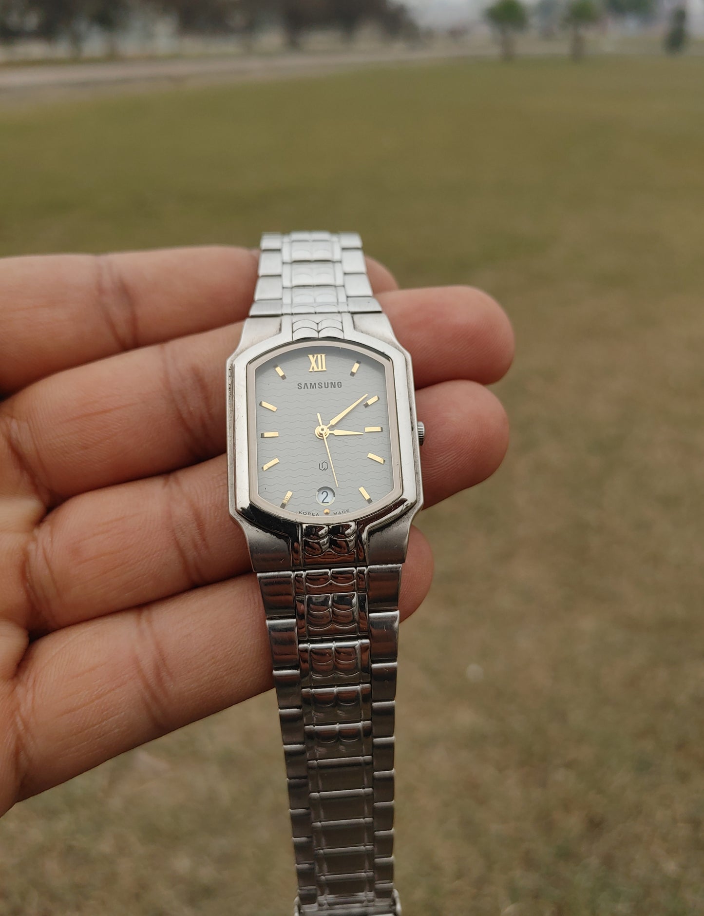 Samsung Vintage 34mm Wrist Watch For Men Date at 6