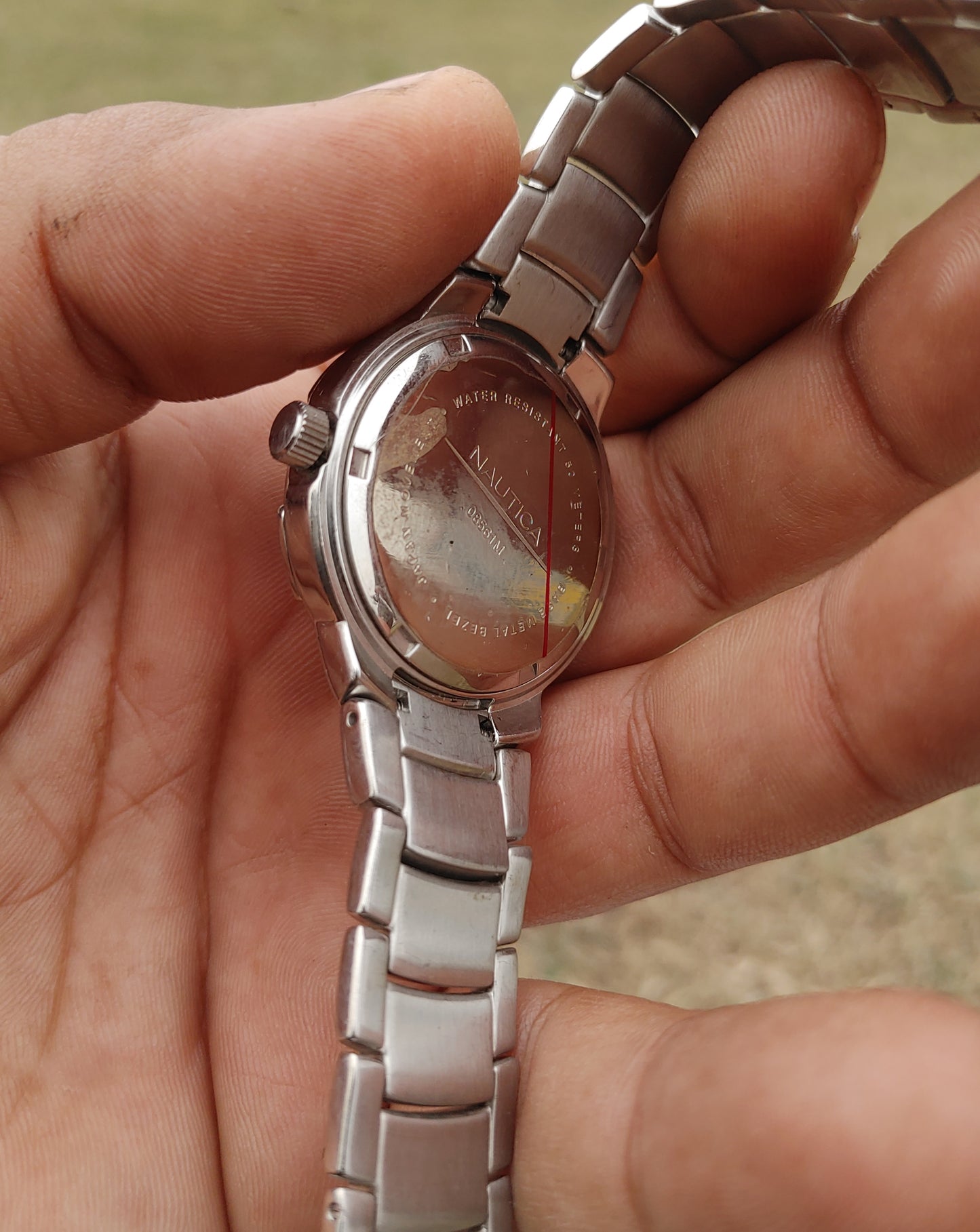 Nautica Vintage 37mm Stainless Steel Vintage Quartz Watch for Men