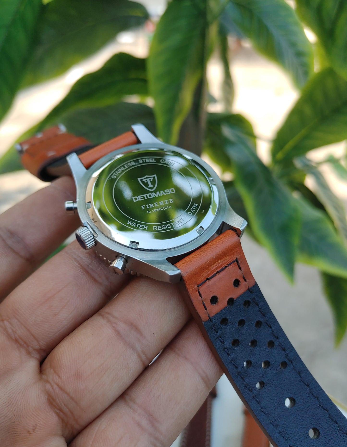 Firenze Sl1624c(CH) Watch For Men leather Strap