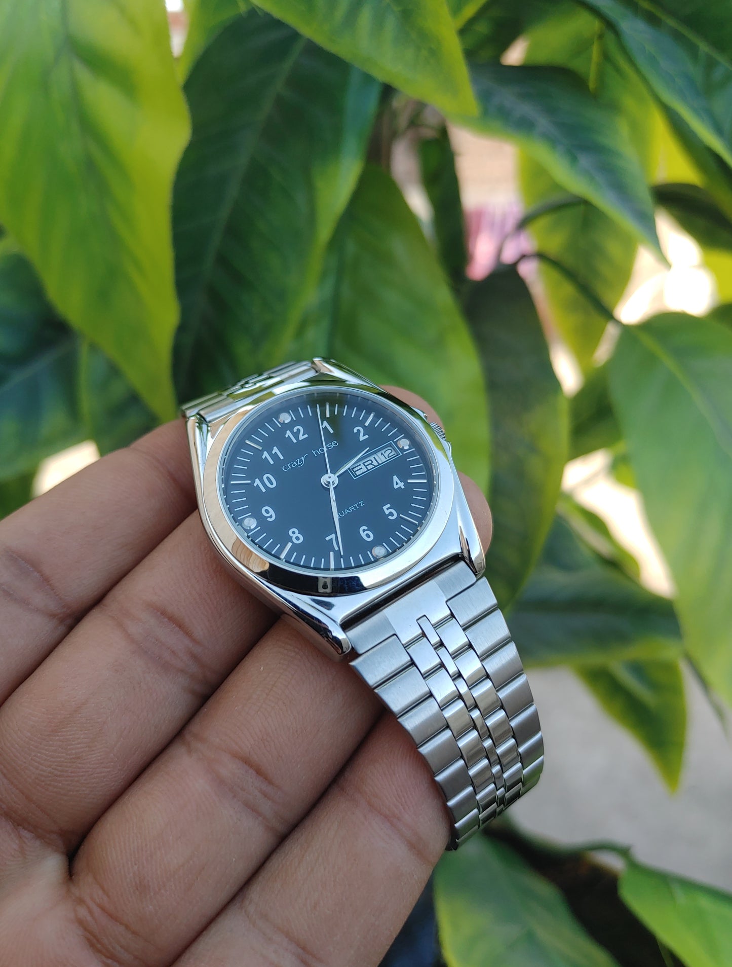 Crazy Horse 4503 Stainless Steel 38mm Quartz Wrist Watch