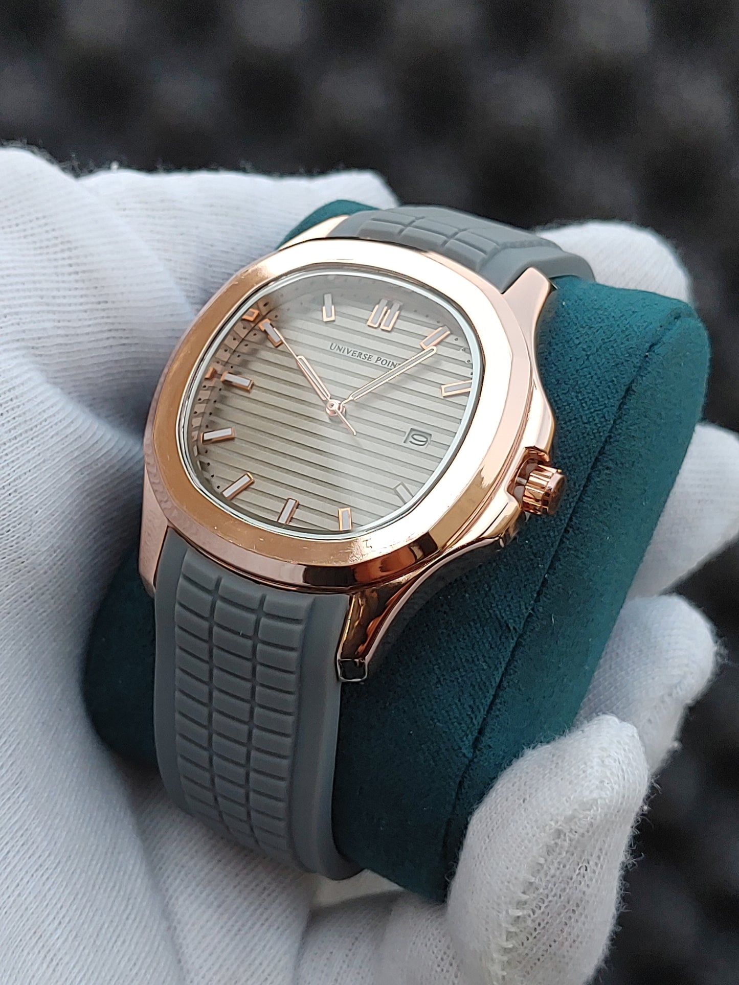 Universe Point Copper Colour Case Diameter Watch For Men