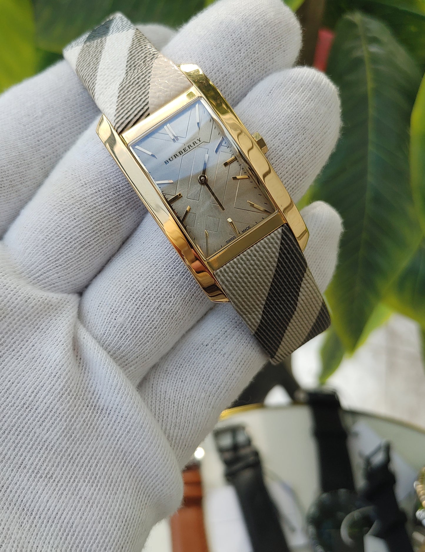 Burberry Swiss Quartz BU9407 Watch Square Shape