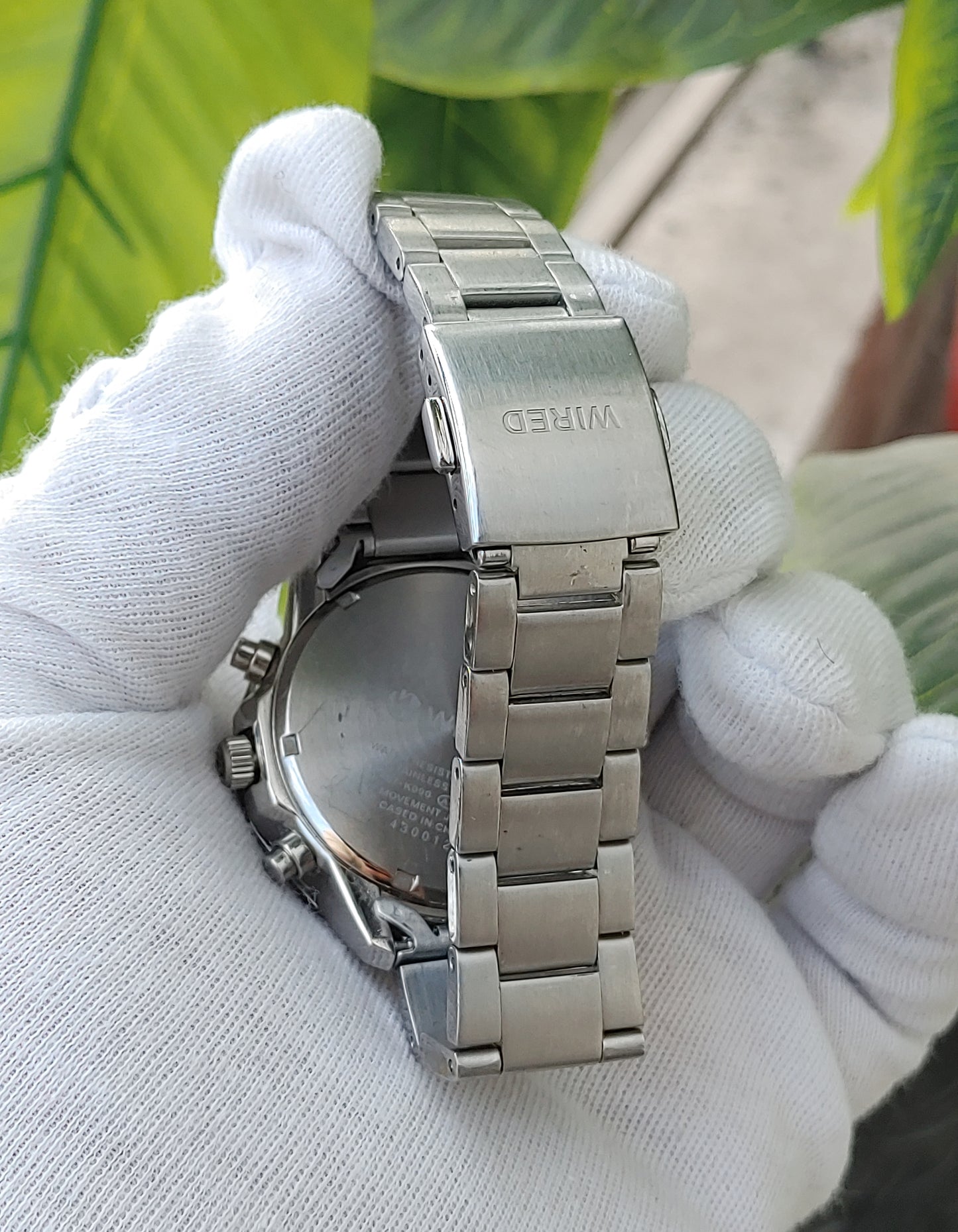 Wired Vk67-K090 Stainless Steel Chronograph Watch For Men