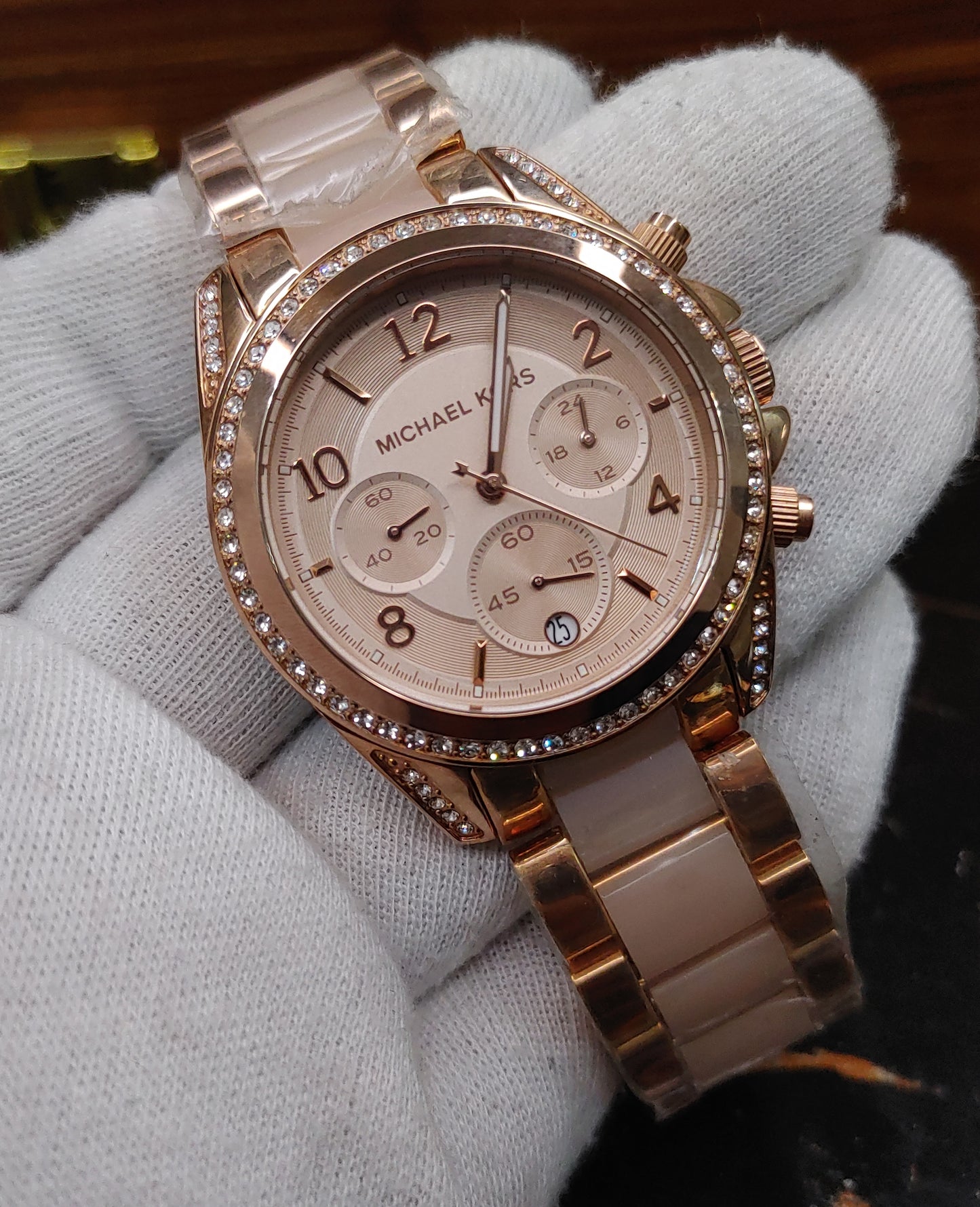 Michael Kors MK5943 Watch For Men Rose Gold Tone