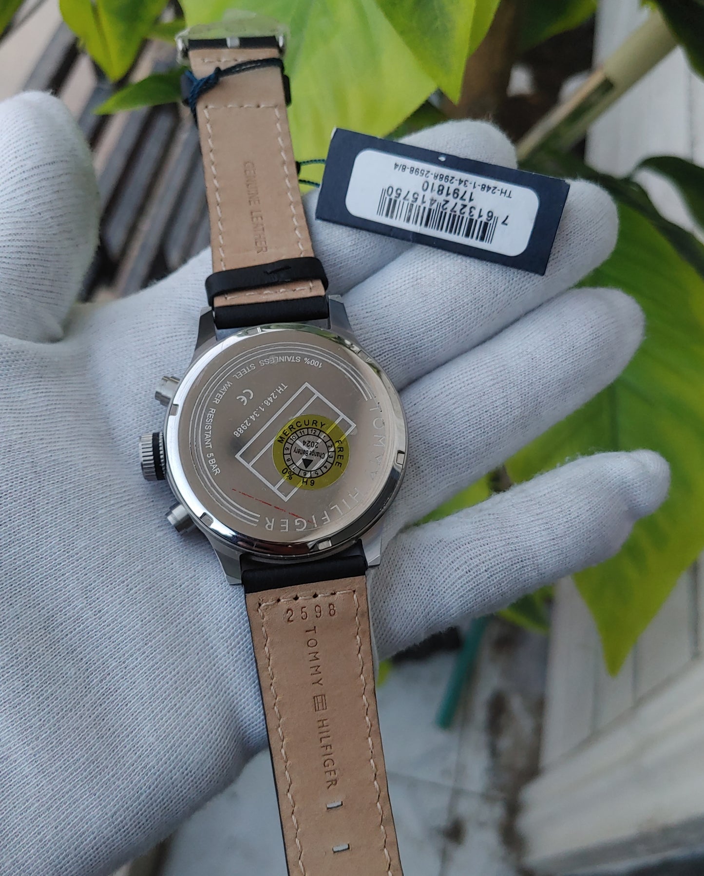 Tommy Hilfiger 1791810 Leather Strap Chornograph Watch For Men