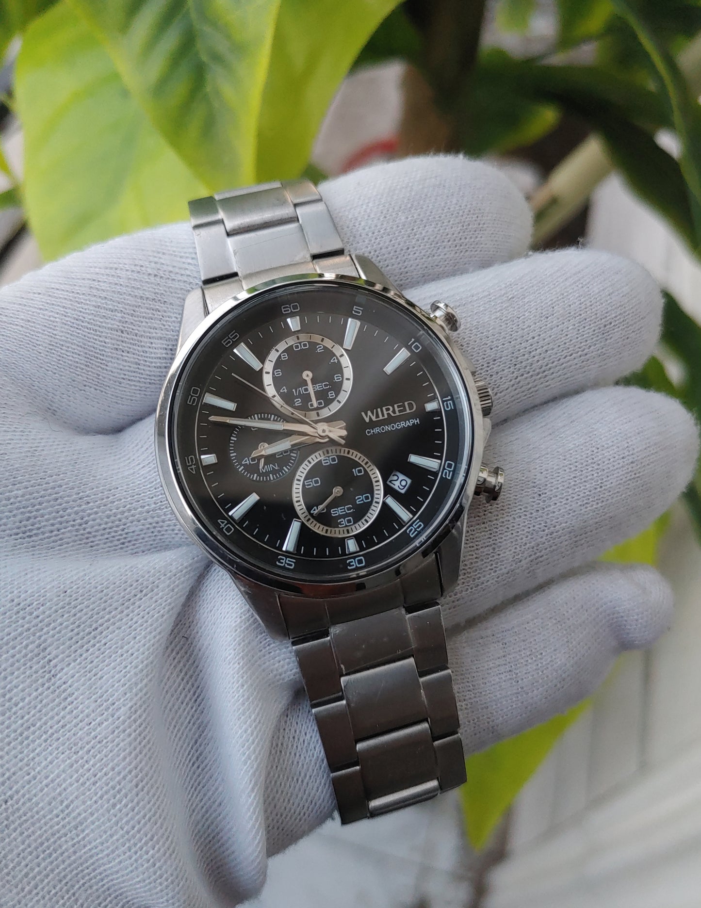 Wired VD57-KJD0 Chrnograph Stainless-steel Watch