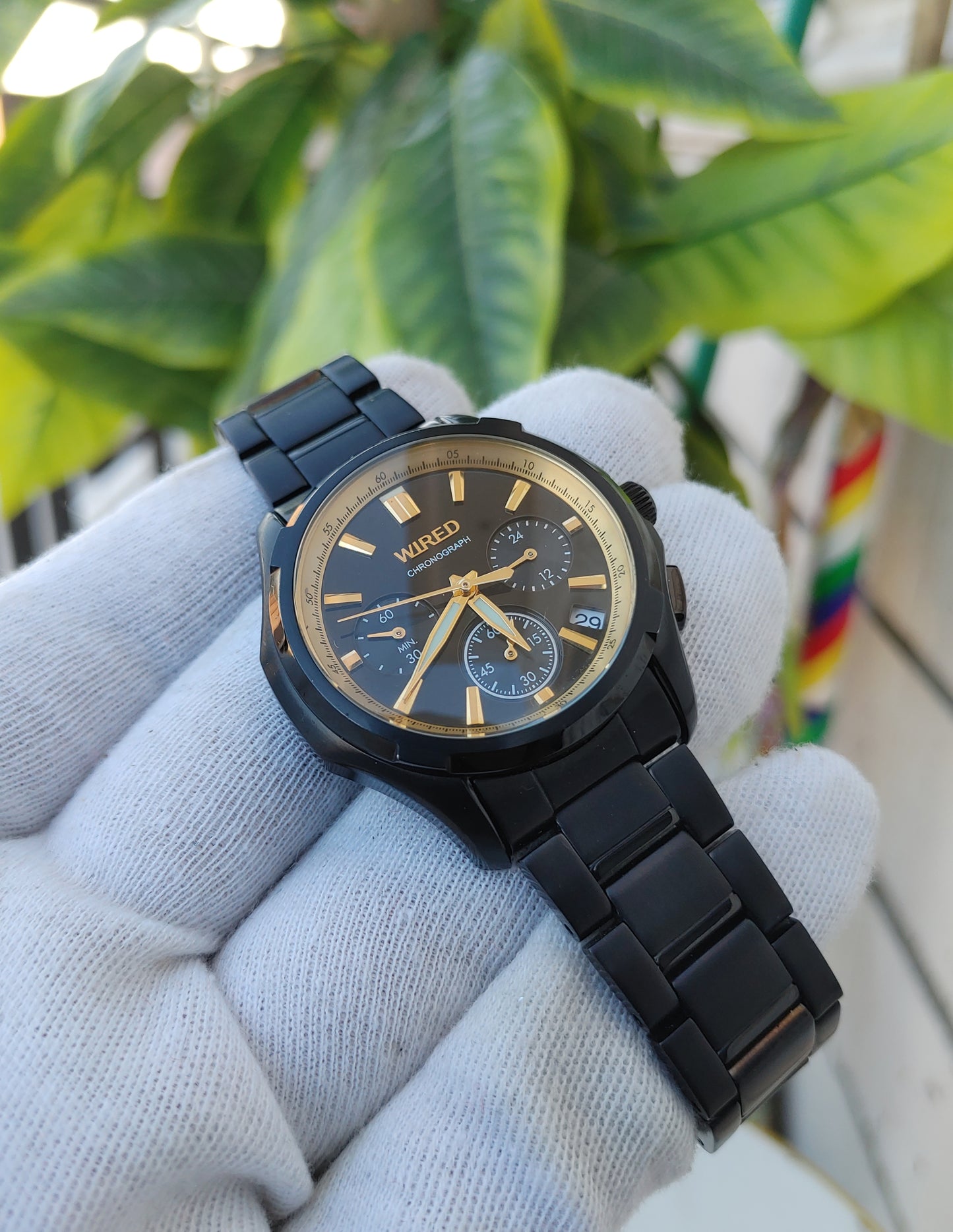 Wired VK63-K013 Black Colour Watch For Men