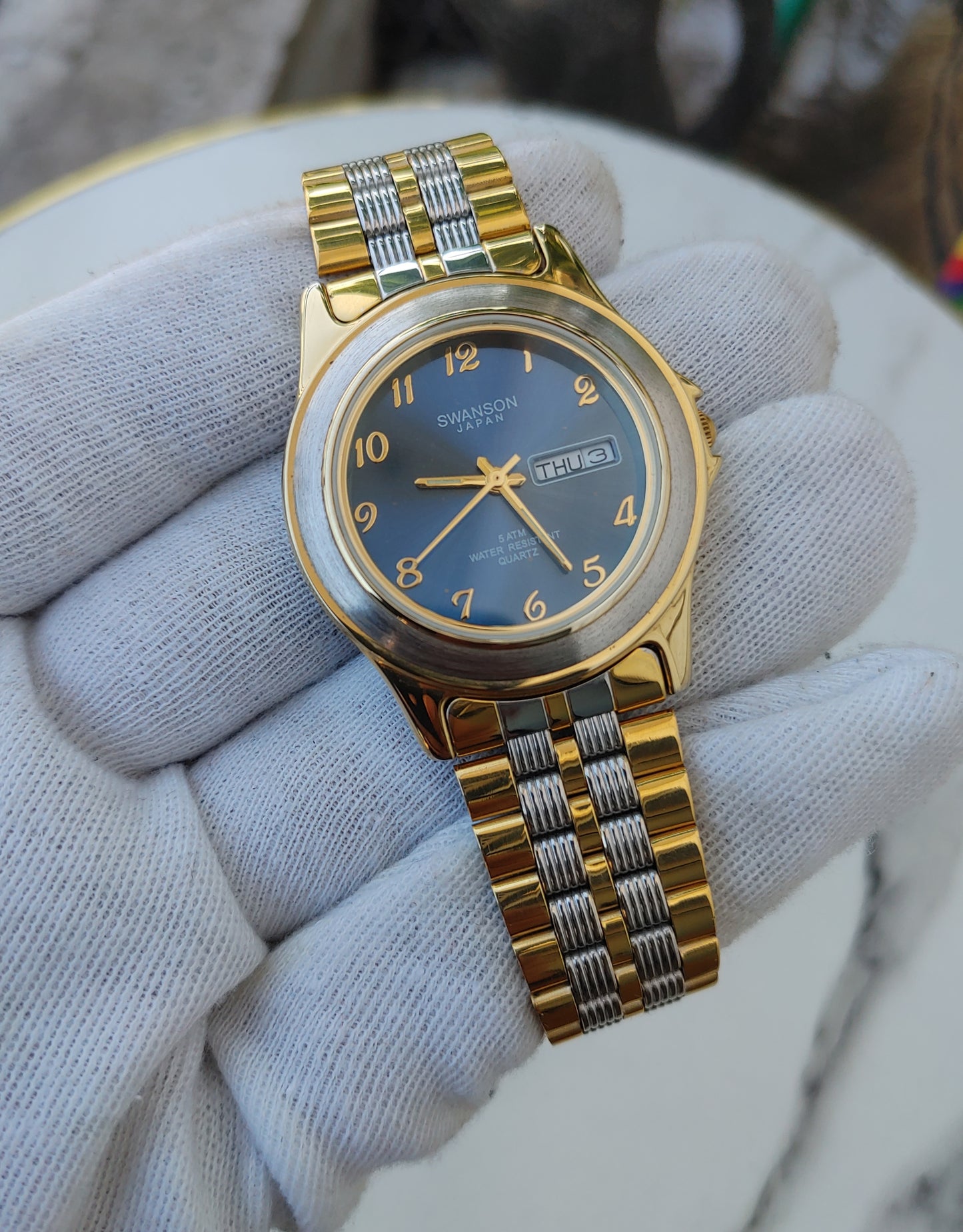 Swanson 069790 Gold Silver Tone Watch