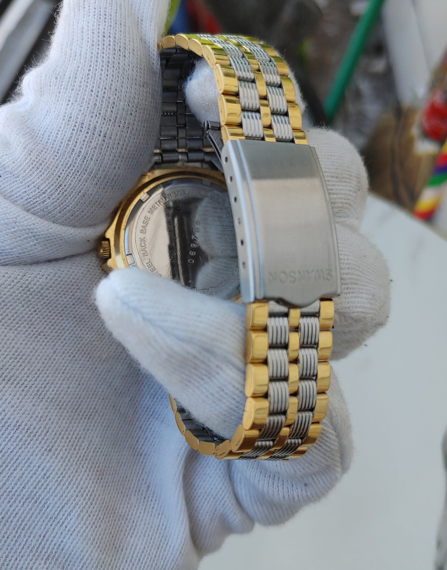 Swanson 069790 Gold Silver Tone Watch