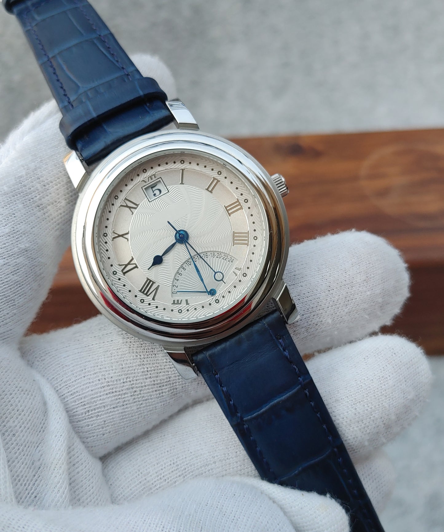 Month Window Edition Branded Down Needle Quartz Watch By Zwc Import