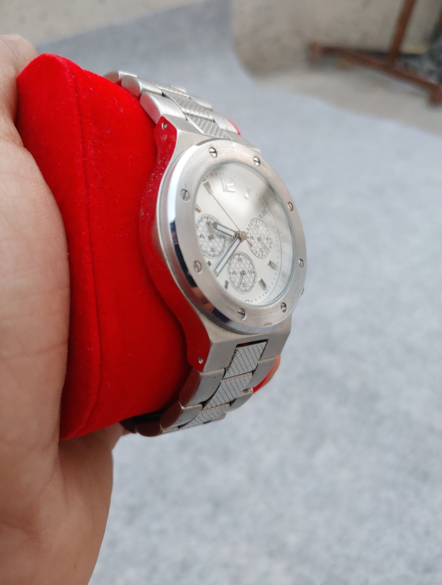 Branded Chrnograph Men's Stainless-steel Watch
