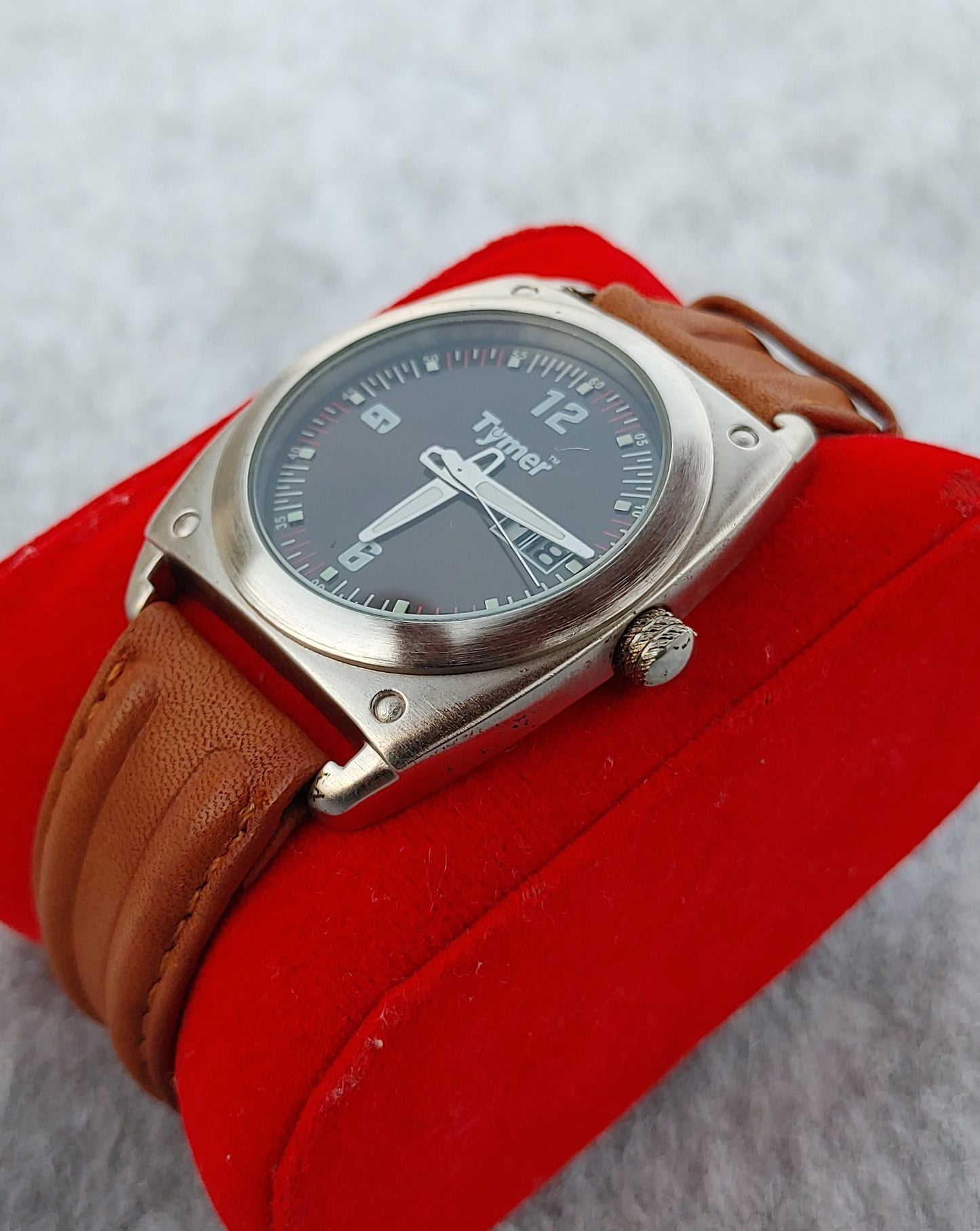 Tymer Leather Strap Men's Watch