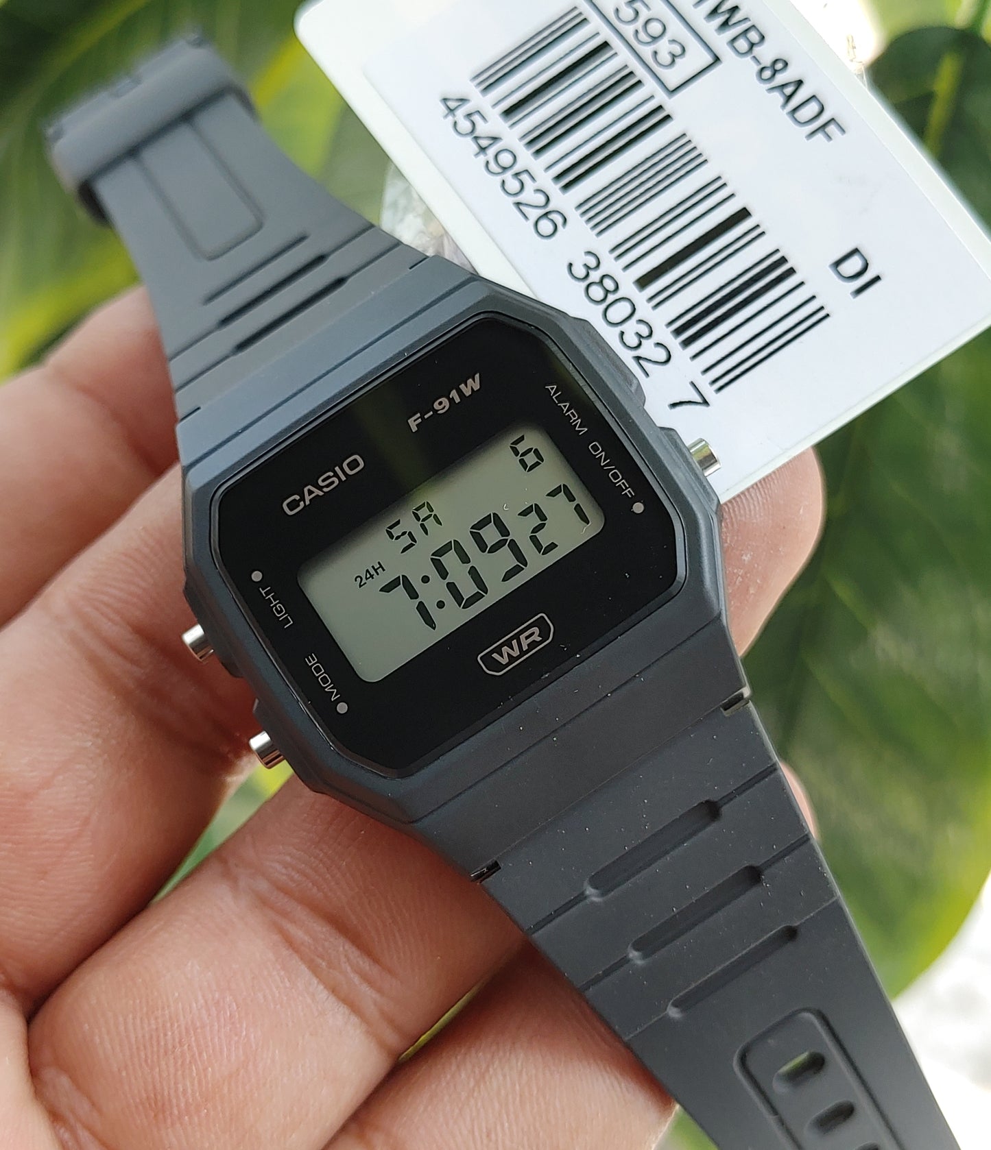 Casio F-91WB-8A Men's Grey Digital Watch – Classic Everyday Timepiece