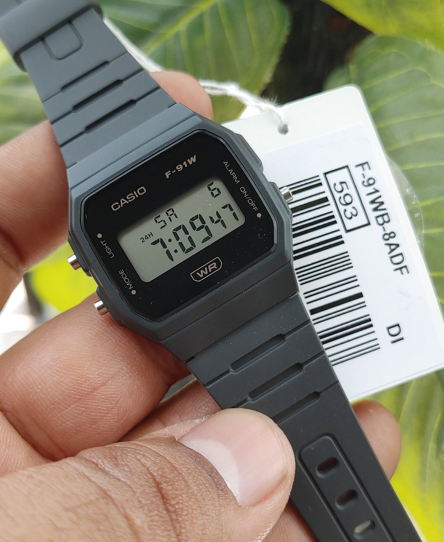 Casio F-91WB-8A Men's Grey Digital Watch – Classic Everyday Timepiece