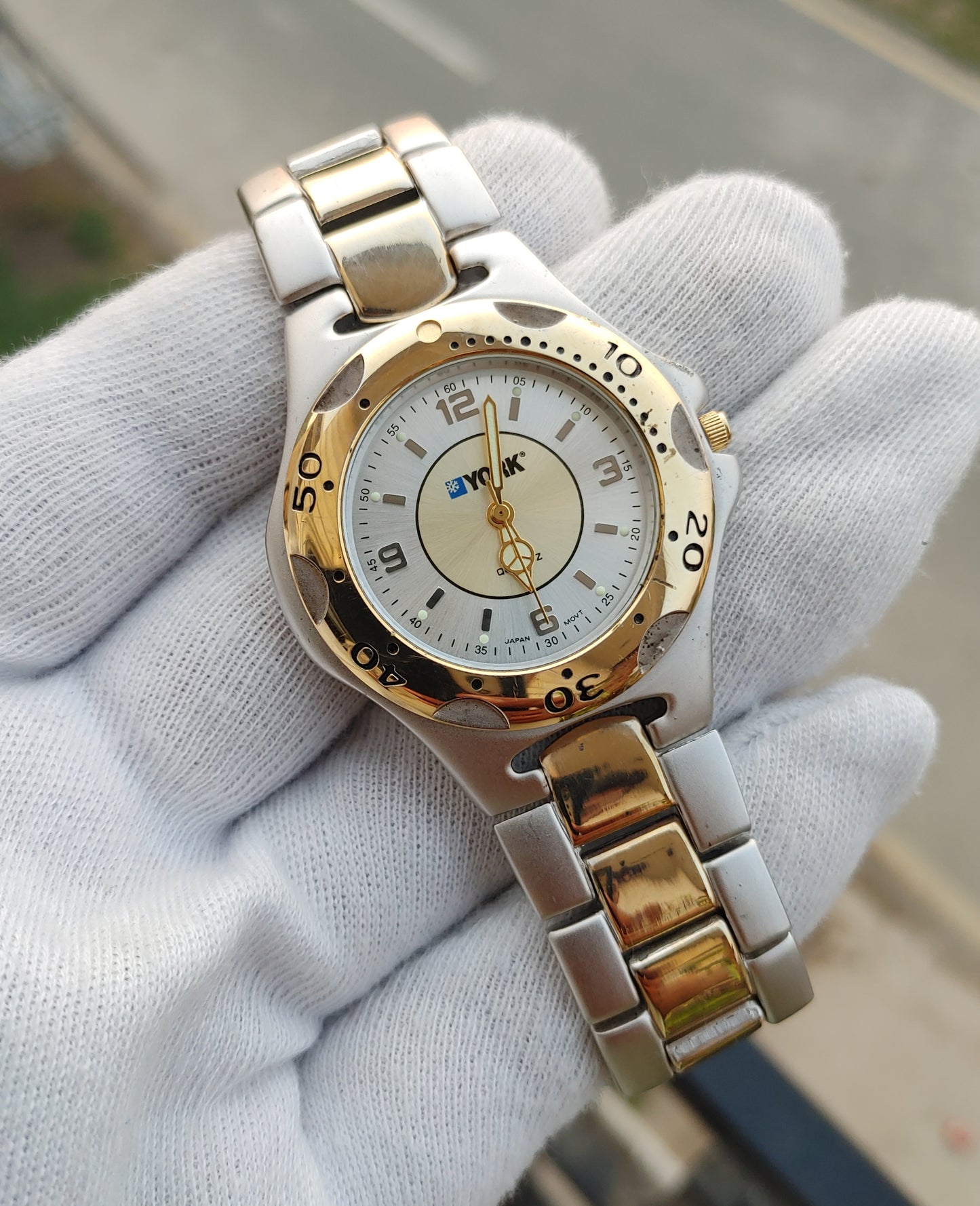 York Double Tone Men's Watch