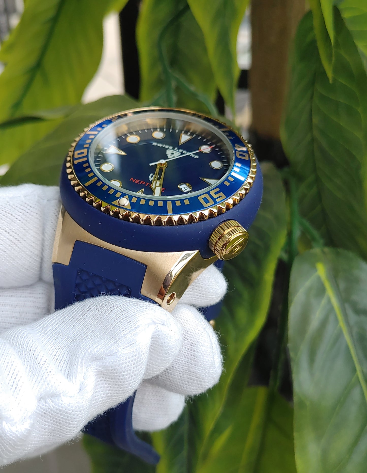 Swiss Legend Neptune SL-21818D-RG-03 Blue Dial Men's Watch – Bold and Sporty Design