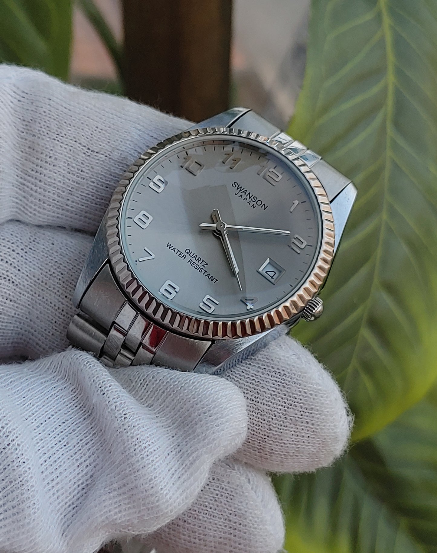 Swanson Men's Stainless-steel Braclet Watch