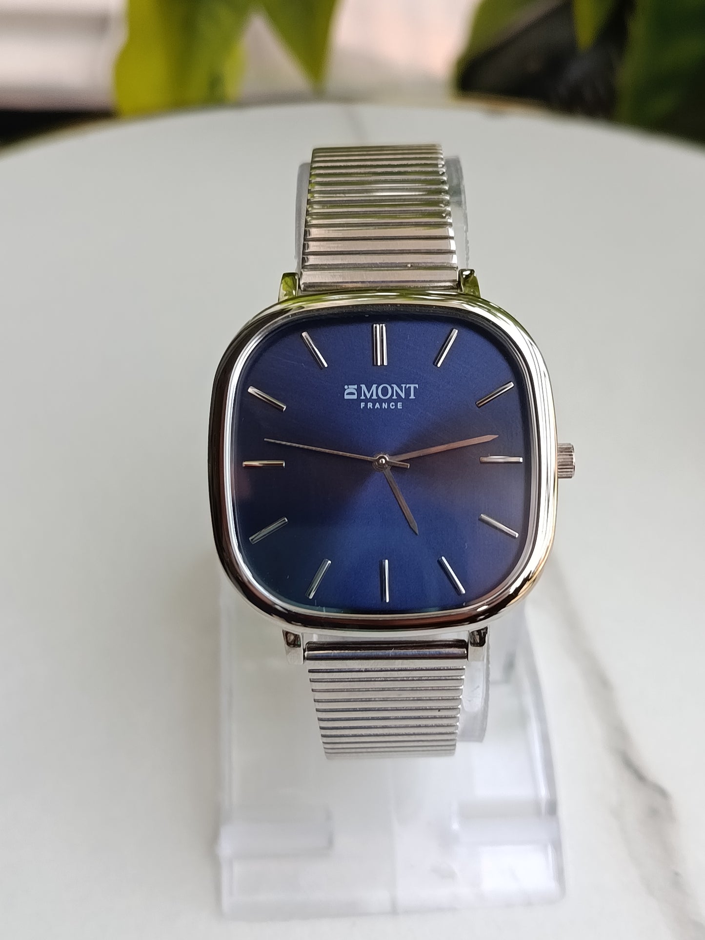 Di Mont France Blue Dial Men's Stainless Steel Watch