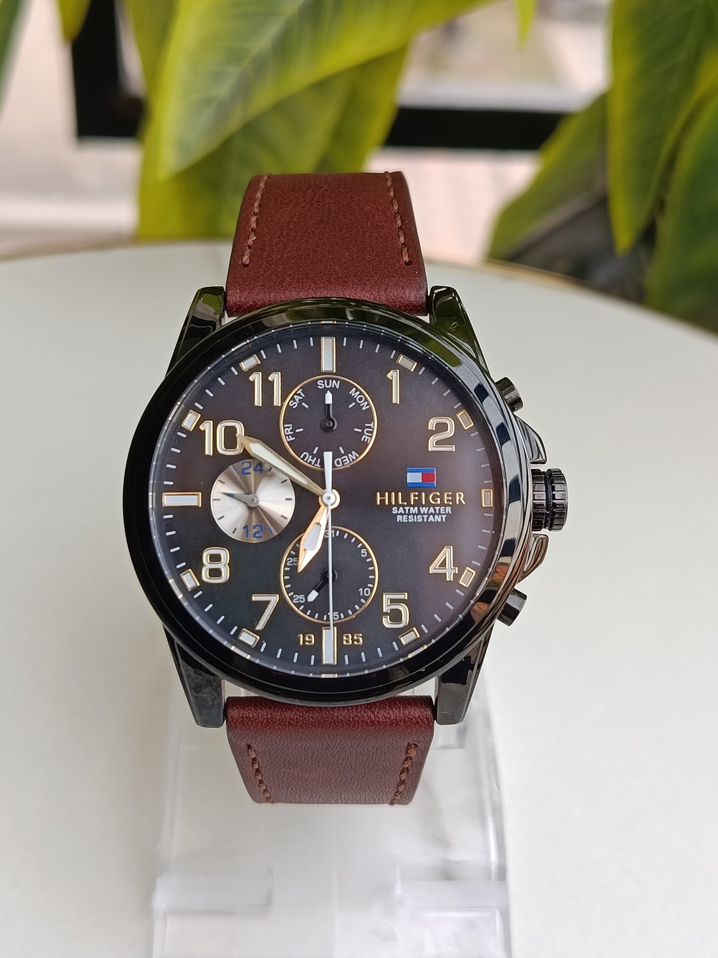 Tommy Hilfiger Men's Dark Brown Multifunction Watch