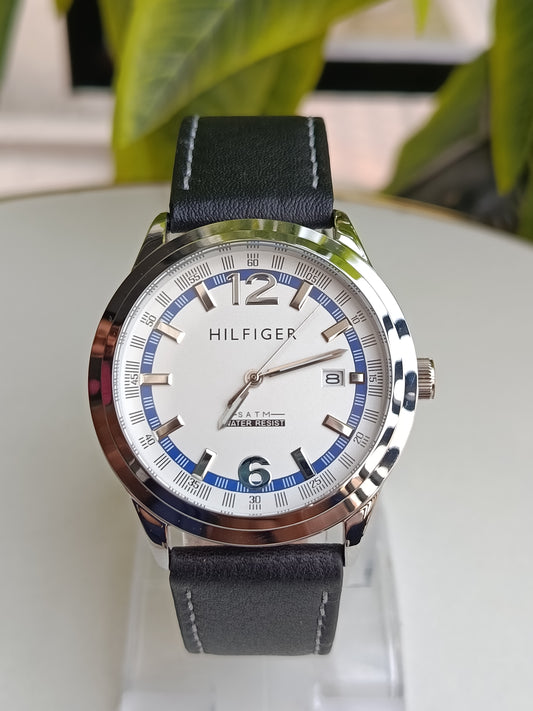 Tommy Hilfiger Men's Black leather Strap Watch