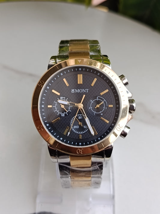 Di Mont France Double Tone Stainless Steel Men's Watch