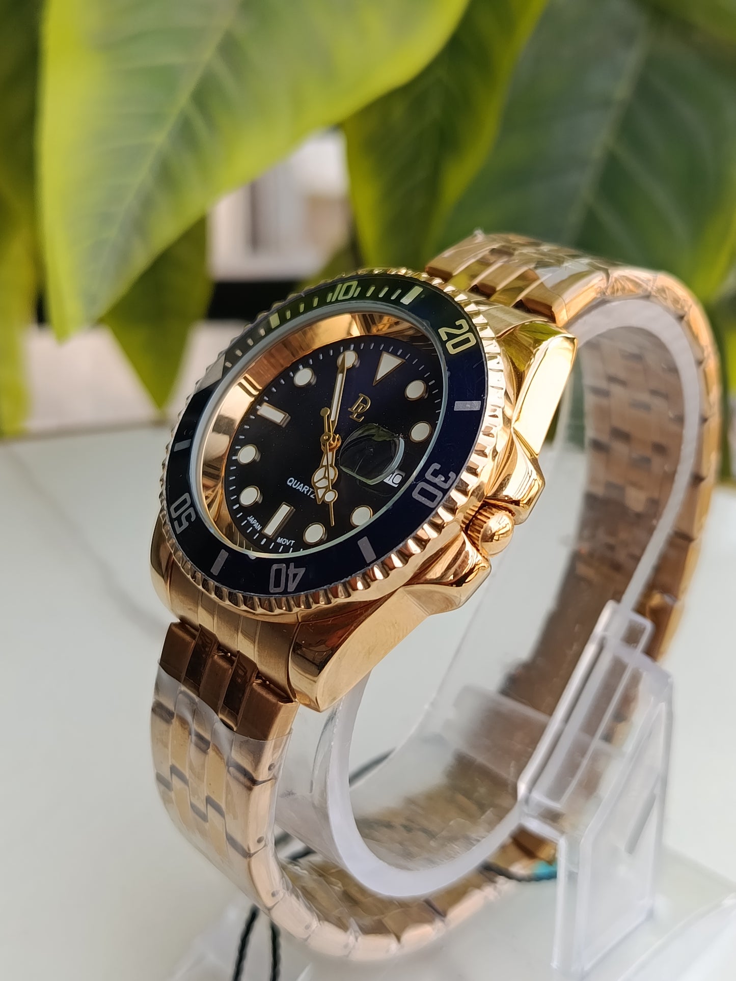 De Lawrence Gold Colour Blue Dial Men's Watch