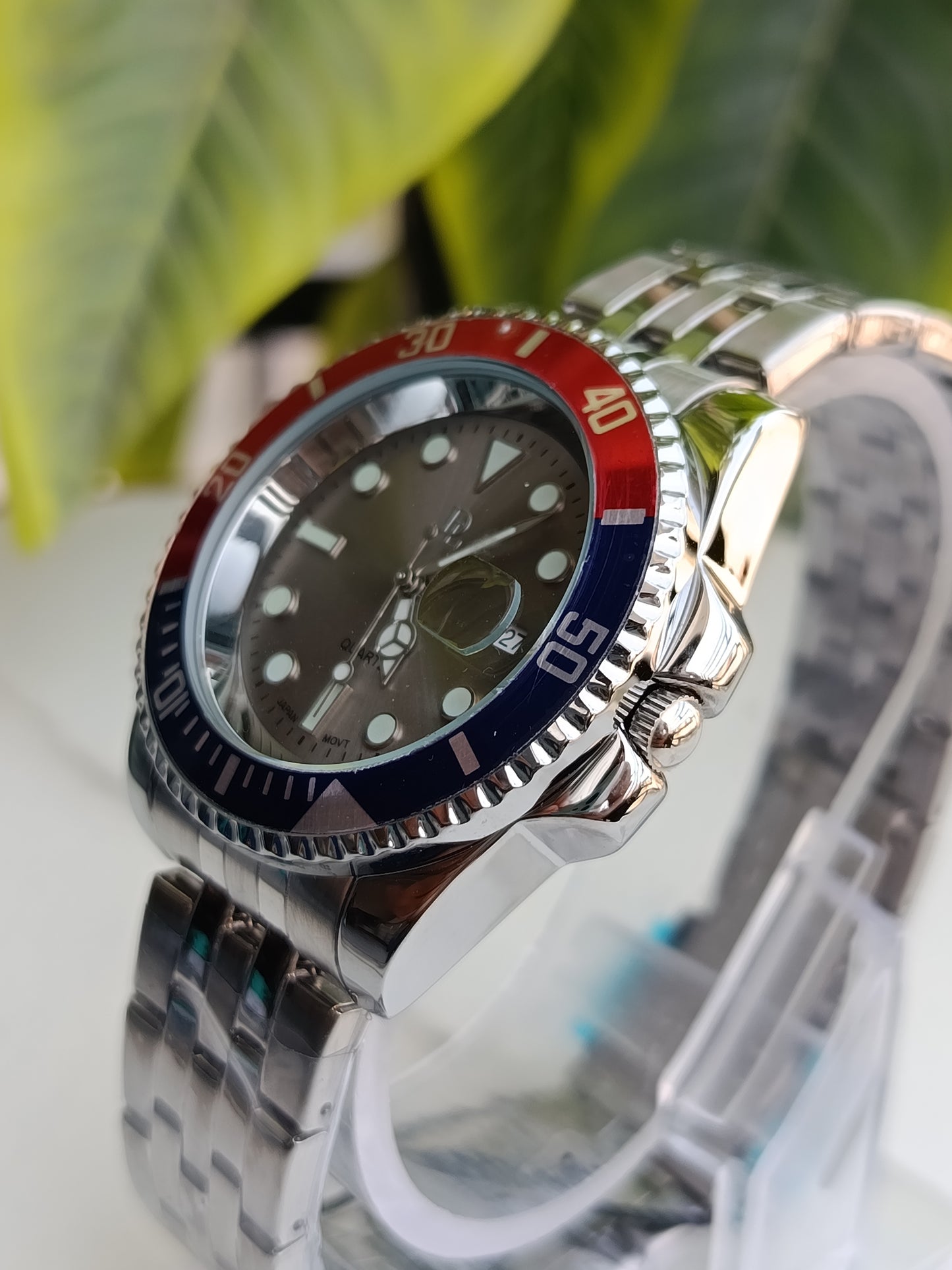 De Lawrence Silver Colour Grey Dial Men's Watch