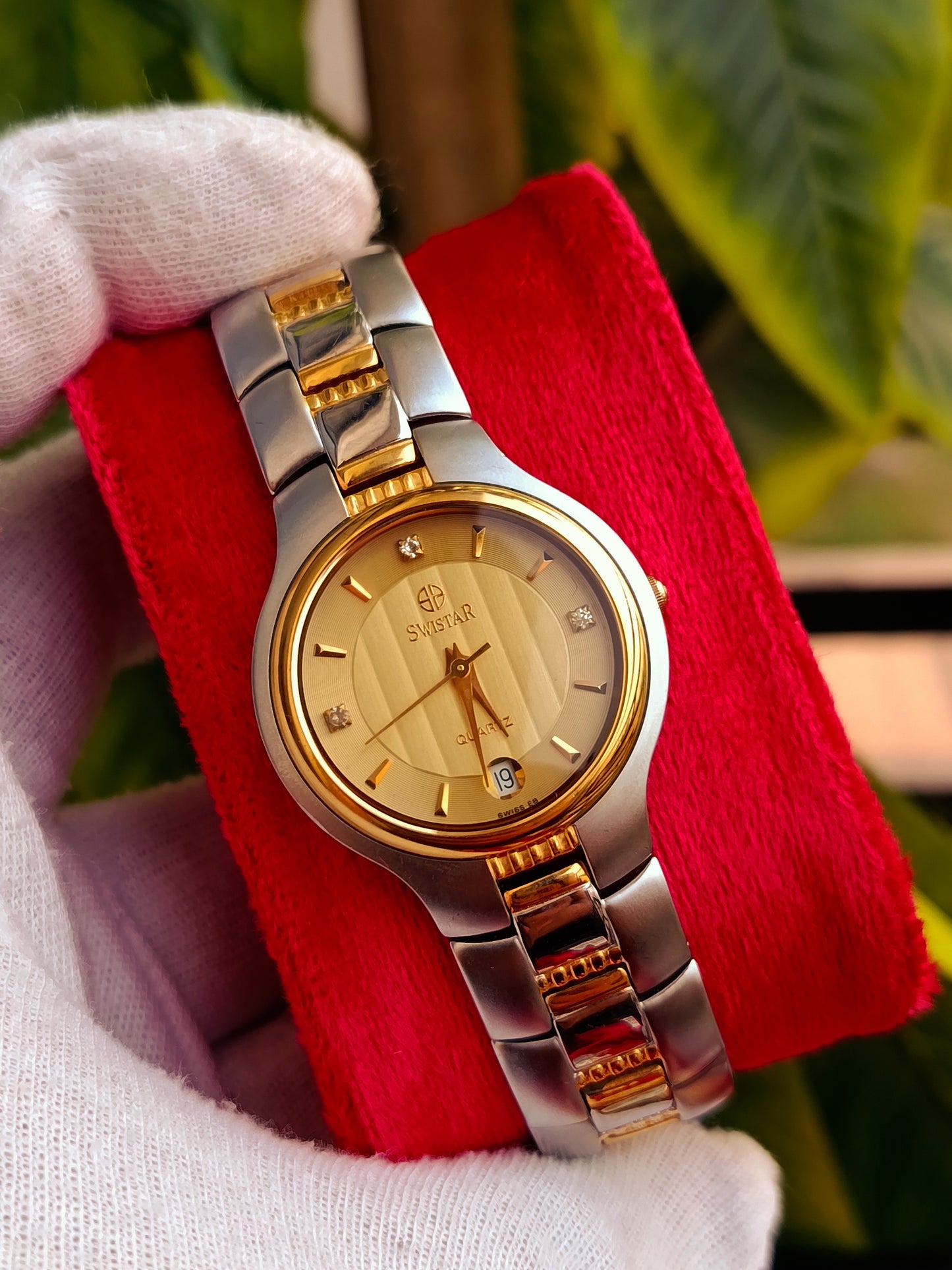 Swistar 22k Gold Plated Vintage Watch