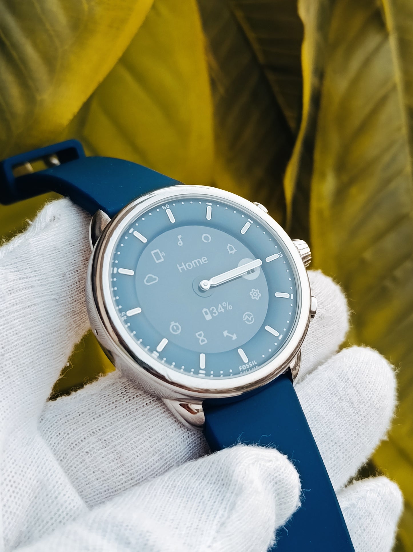 Fossil Gen 6 Wellness Edition Hybrid Smart watch Blue Silicone Strap