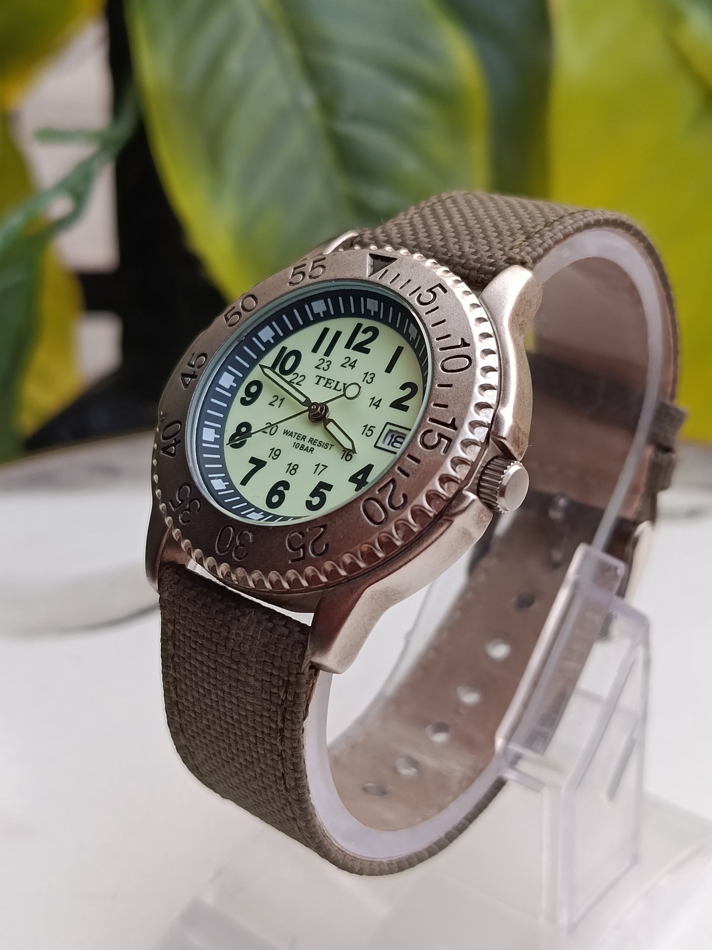 Telva Night Illumions Dial Men's Military Watch