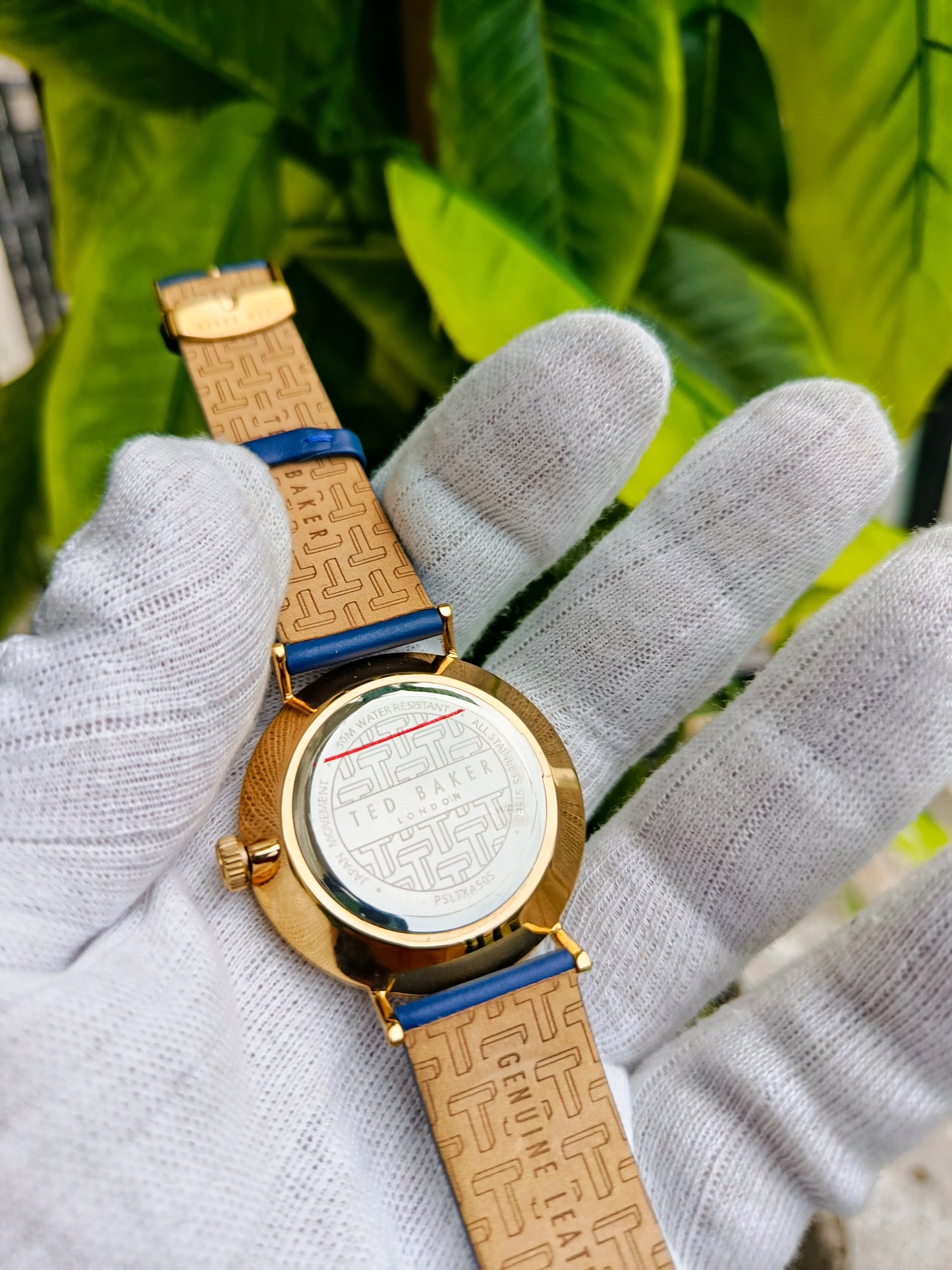 Ted Baker Men's Blue Eco-Leather Strap Watch - BKPPGS3019I