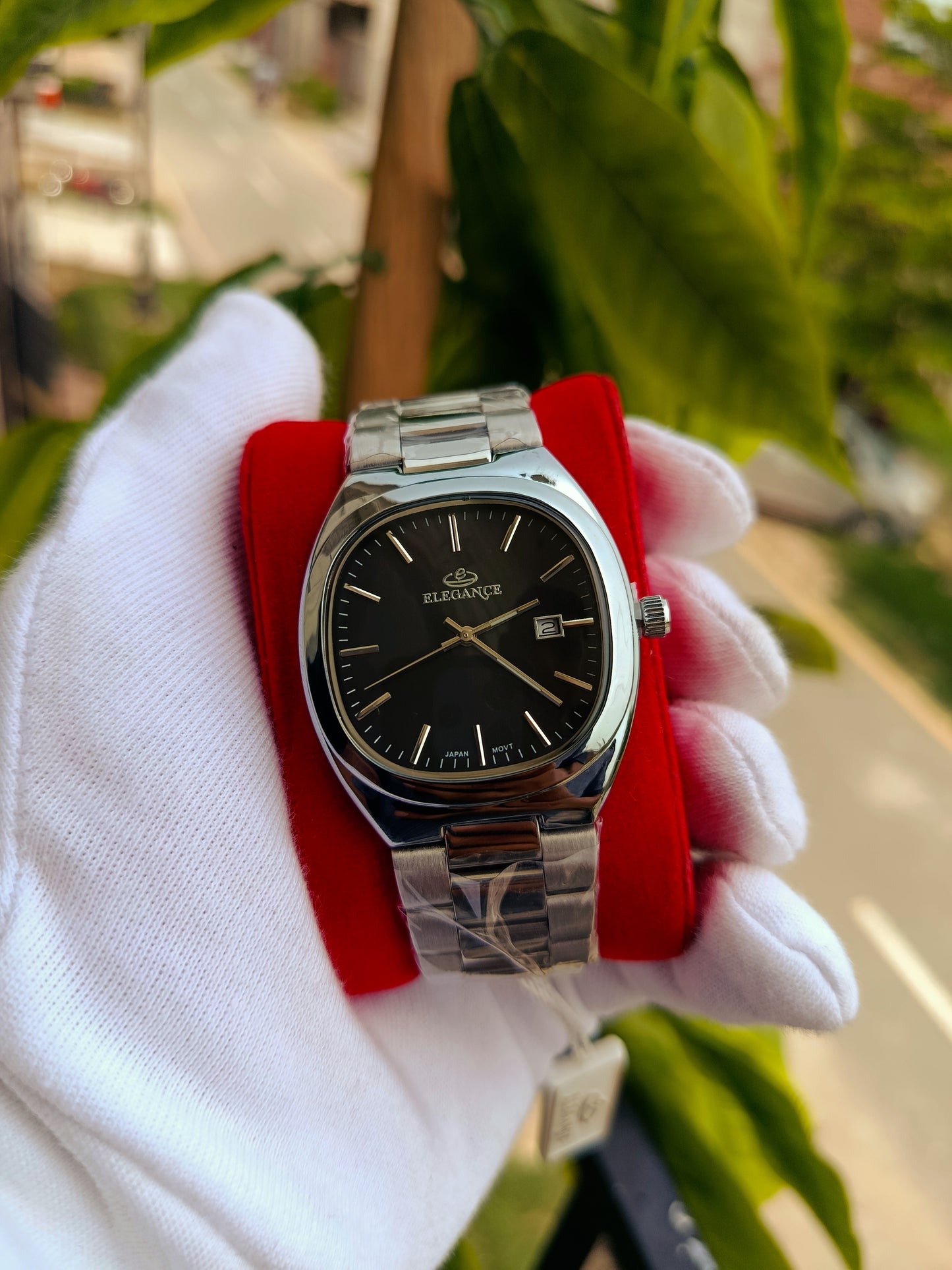 Elegance Black Dial Men's Watch