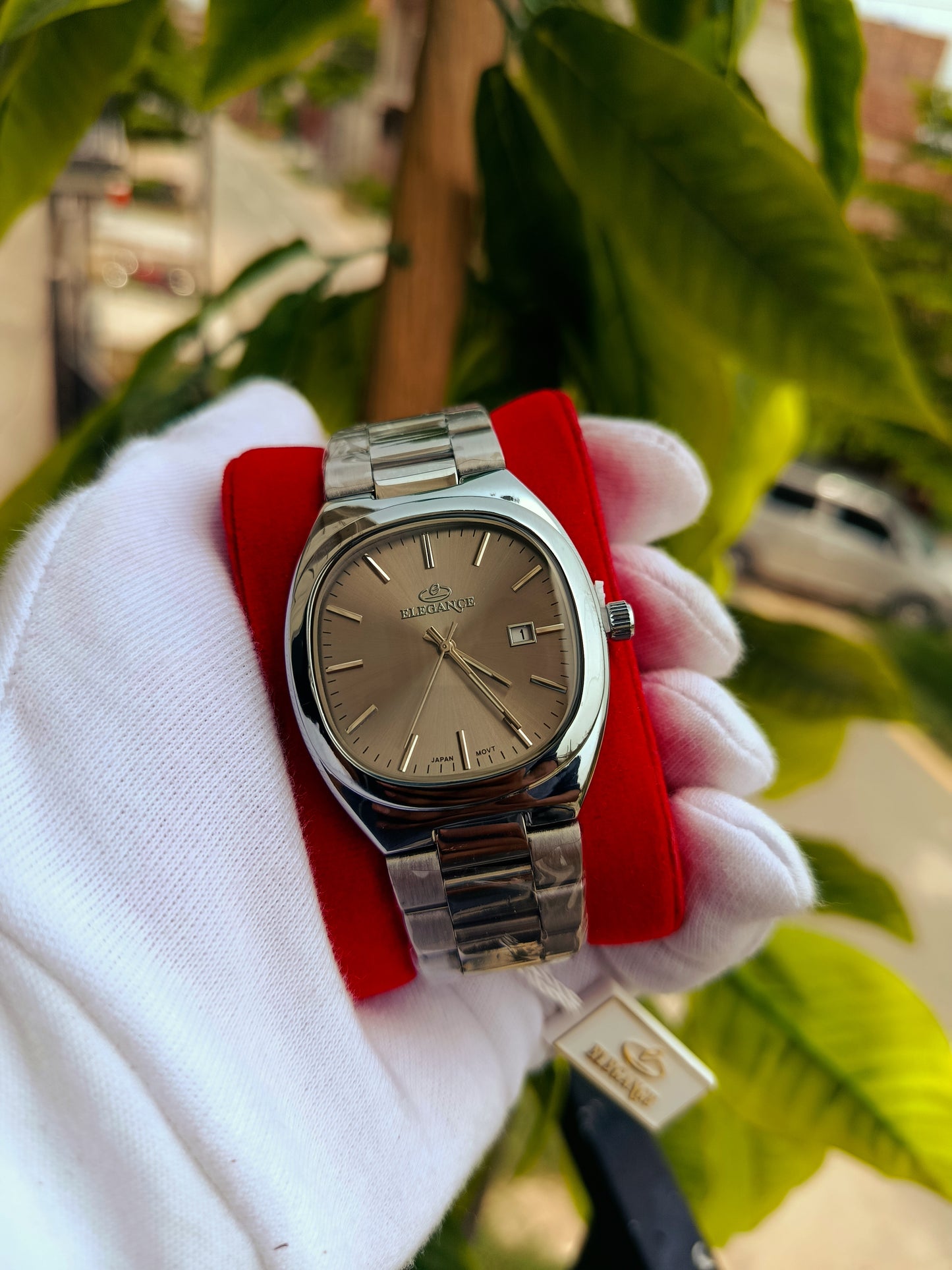 Elegance Grey Dial Men's Watch