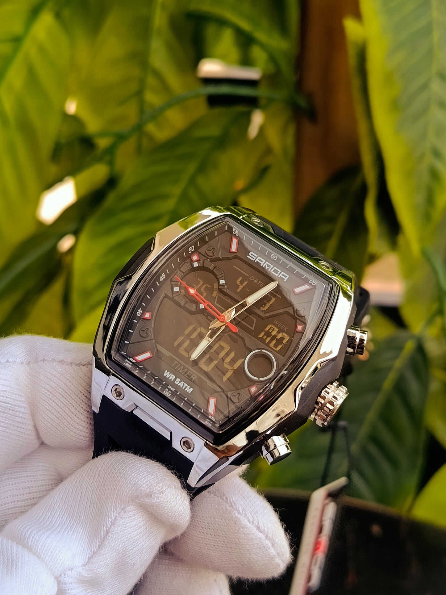 Sanda 6235 Dual Time Sports Watch – Waterproof Analog Digital Watch for Men