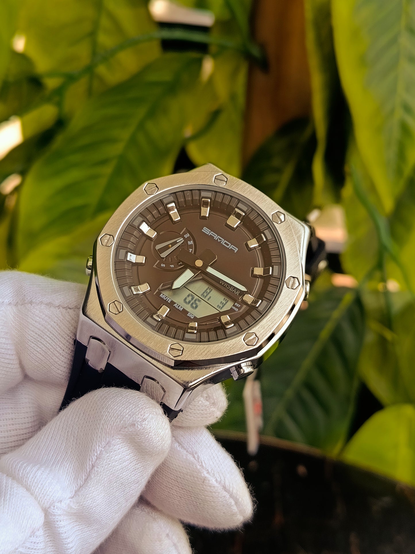 Sanda Black Dial Dual Time Men's Watch