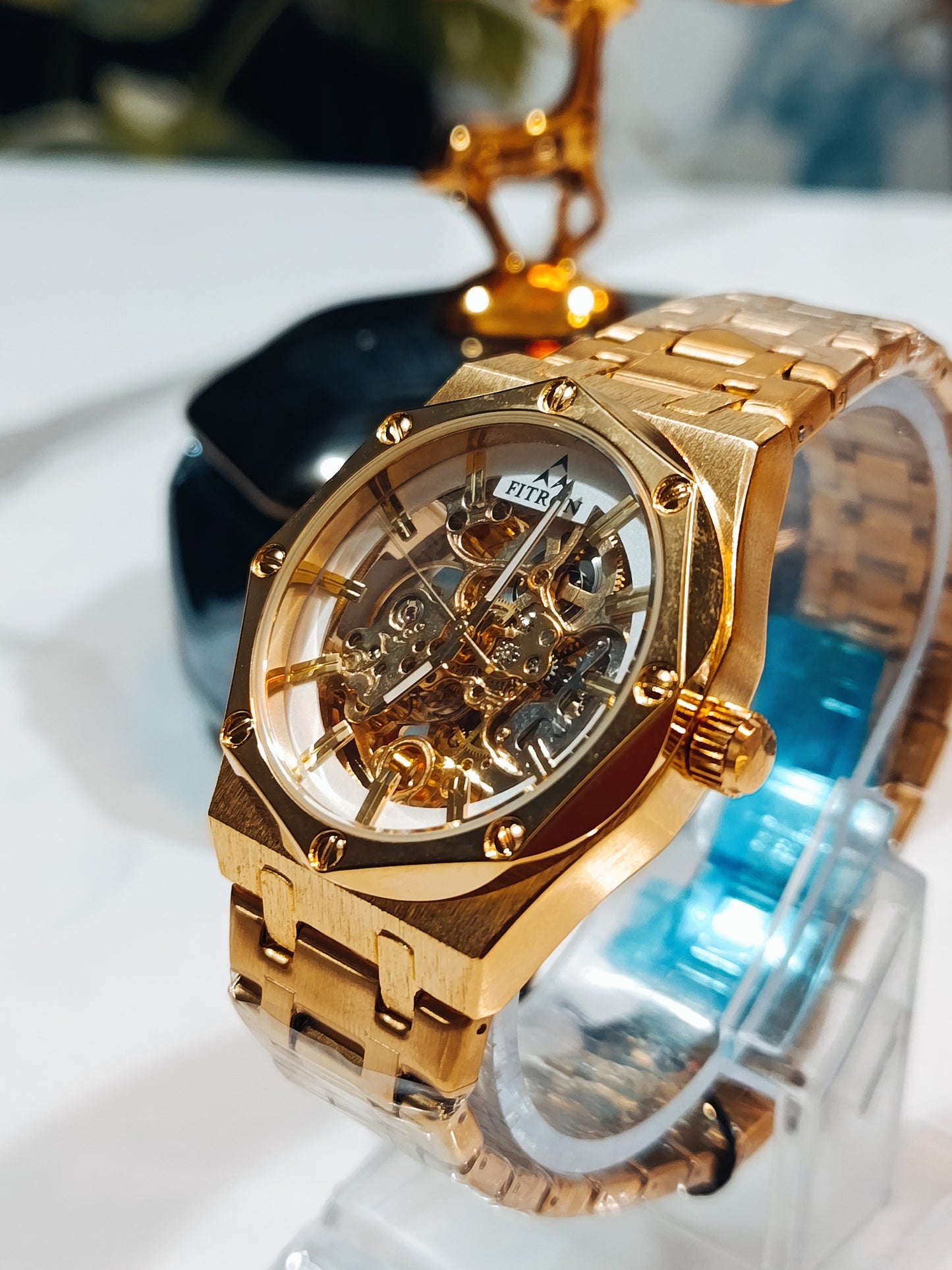 Fitron Golden FT8107G Men's Automatic Watch