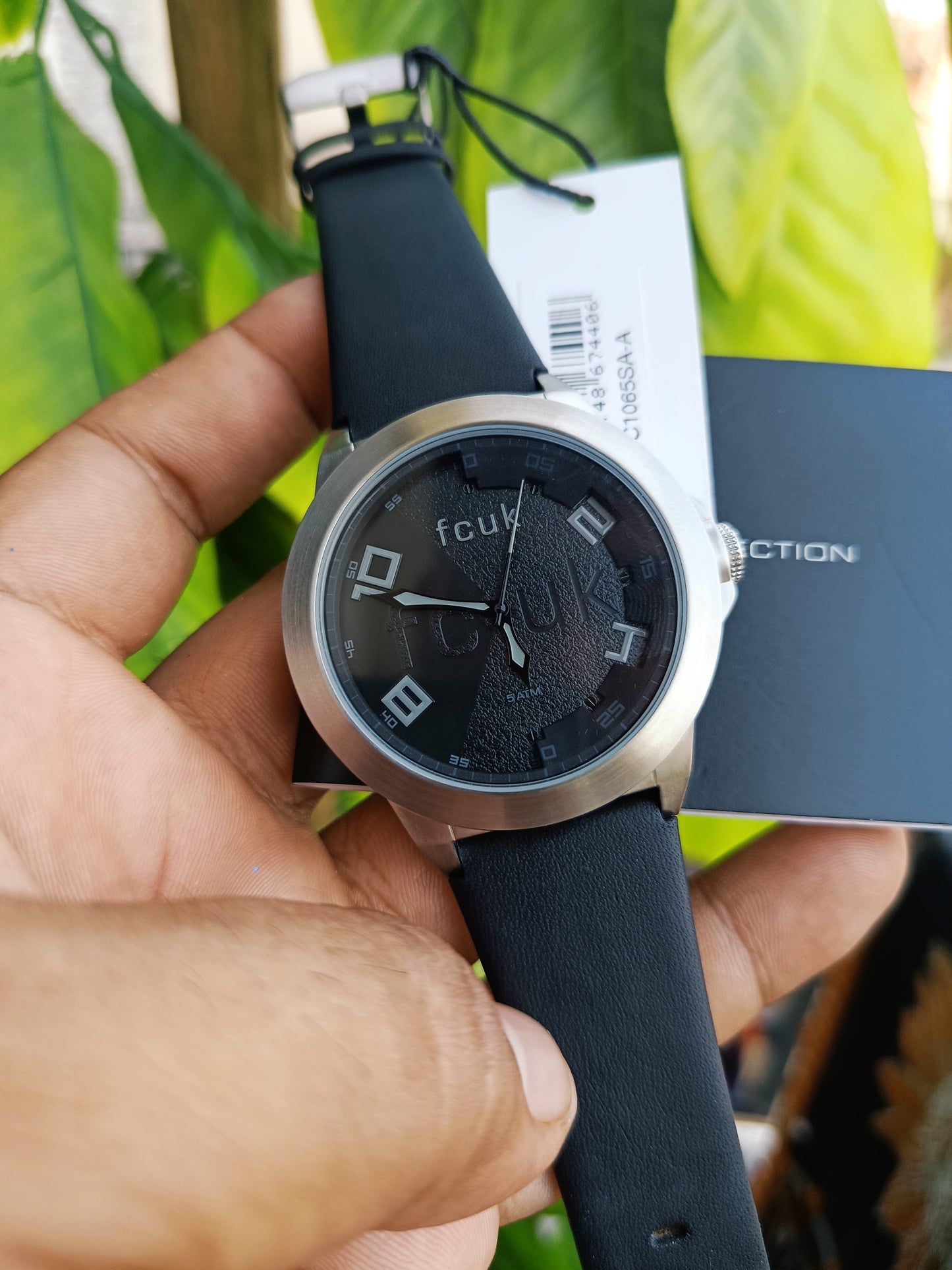 French Connection Men’s Quartz Wristwatch – Black Dial & Analogue Display