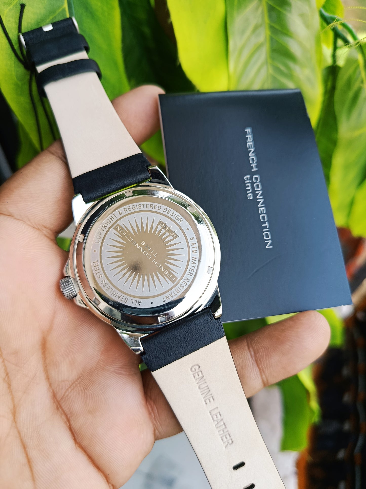 French Connection Men’s Quartz Wristwatch – Black Dial & Analogue Display