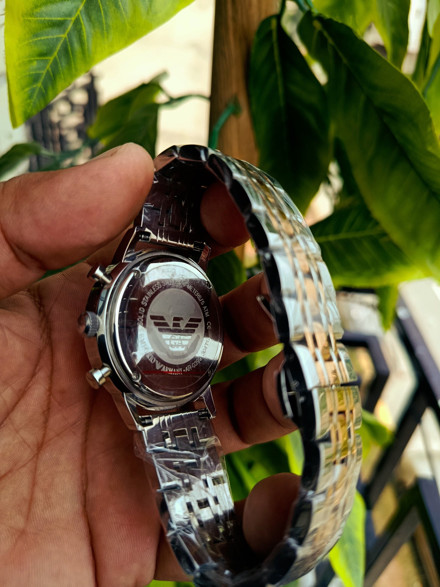 Emporio Armani AR0399 Men’s Chronograph Stainless Steel Watch