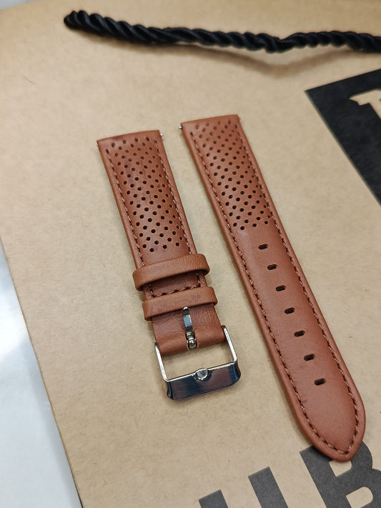 Movado Brown Leather Men's 21mm