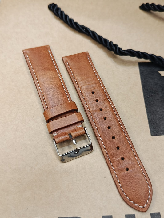 Movado 21mm Brown Leather Strap