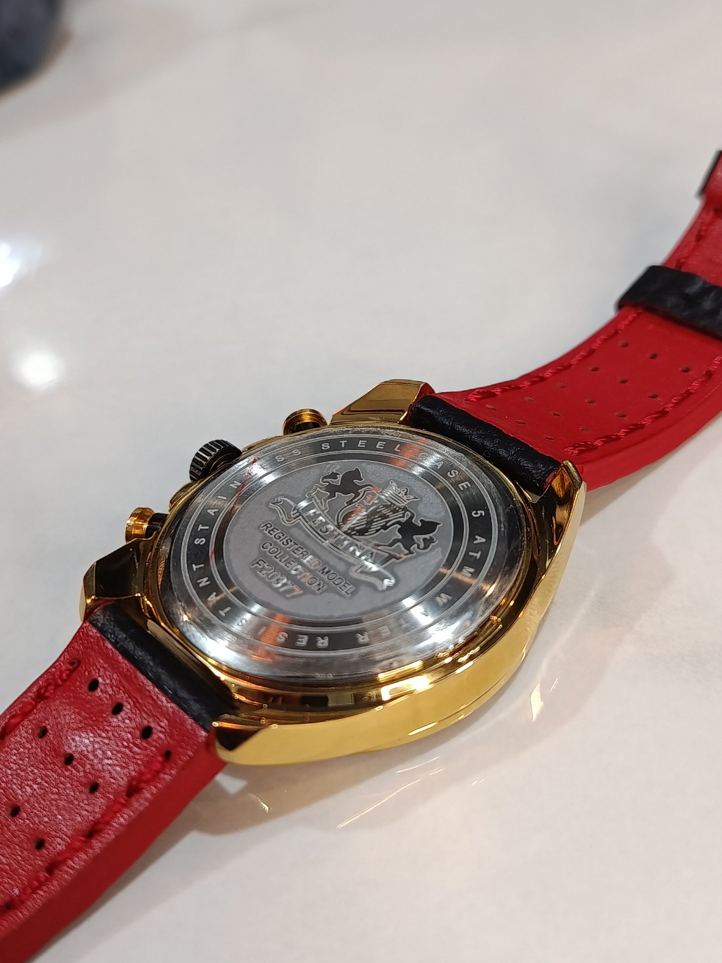 Festina F20377 Men’s Stainless Steel Watch – Leather Strap